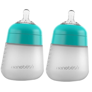 Foto 1 | Biberón Silicona 360 Anticólicos Nanobébé 9oz 2pz Verde