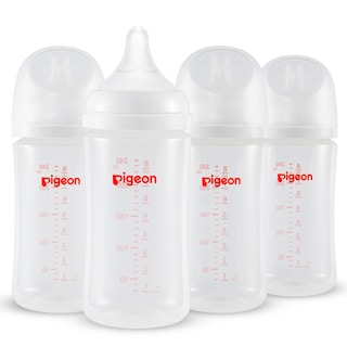 Foto 1 | Biberón Pigeon PP para Lactancia Cuello Ancho 240 ml Anticólico 4 Unidades - Venta Internacional