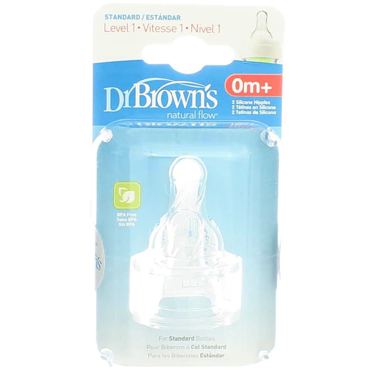 Foto 1 | Nipple Dr. Brown's Natural Flow Nivel 1, Paquete Estándar De 8 - Venta Internacional.