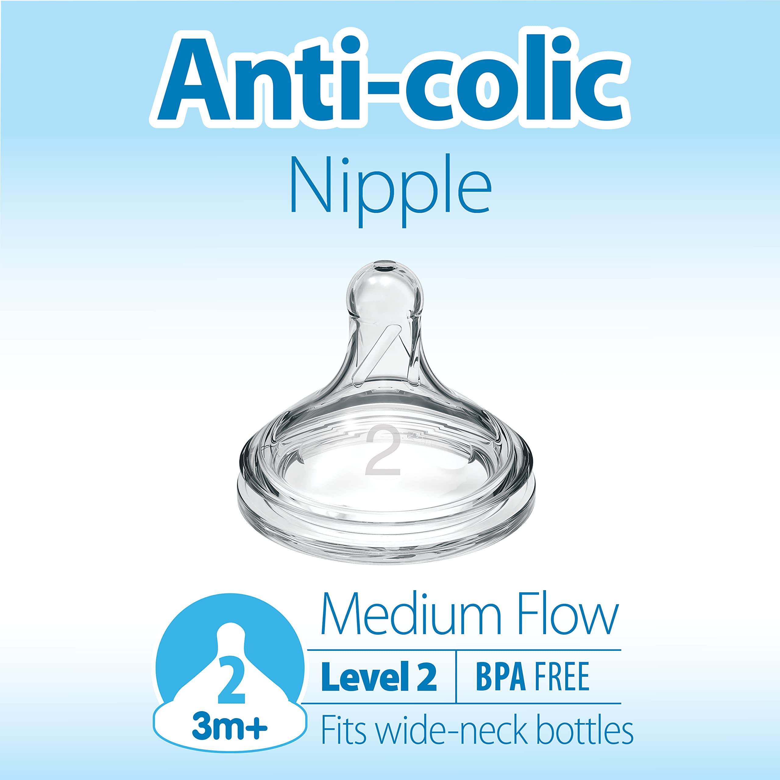 Foto 3 pulgar | Botella para Bebé Dr. Brown's Natural Flow Level 2 Tetina de Silicona - Venta Internacional