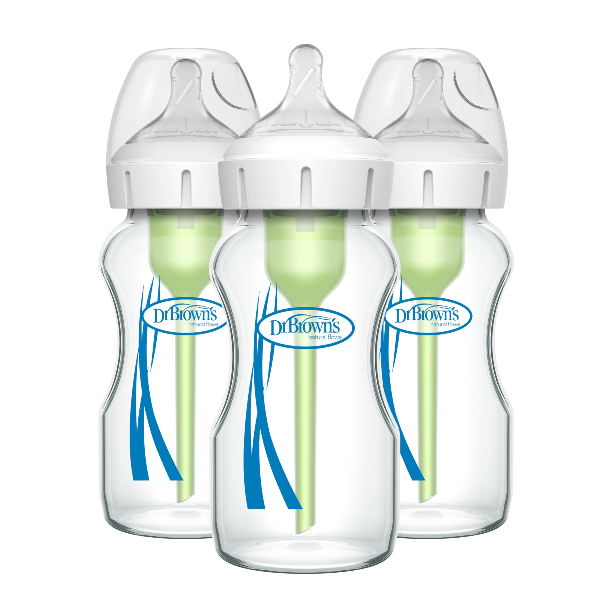 Biberón Dr. Brown's Natural Flow Anticólico 270 ml Paquete de 3 - Venta Internacional