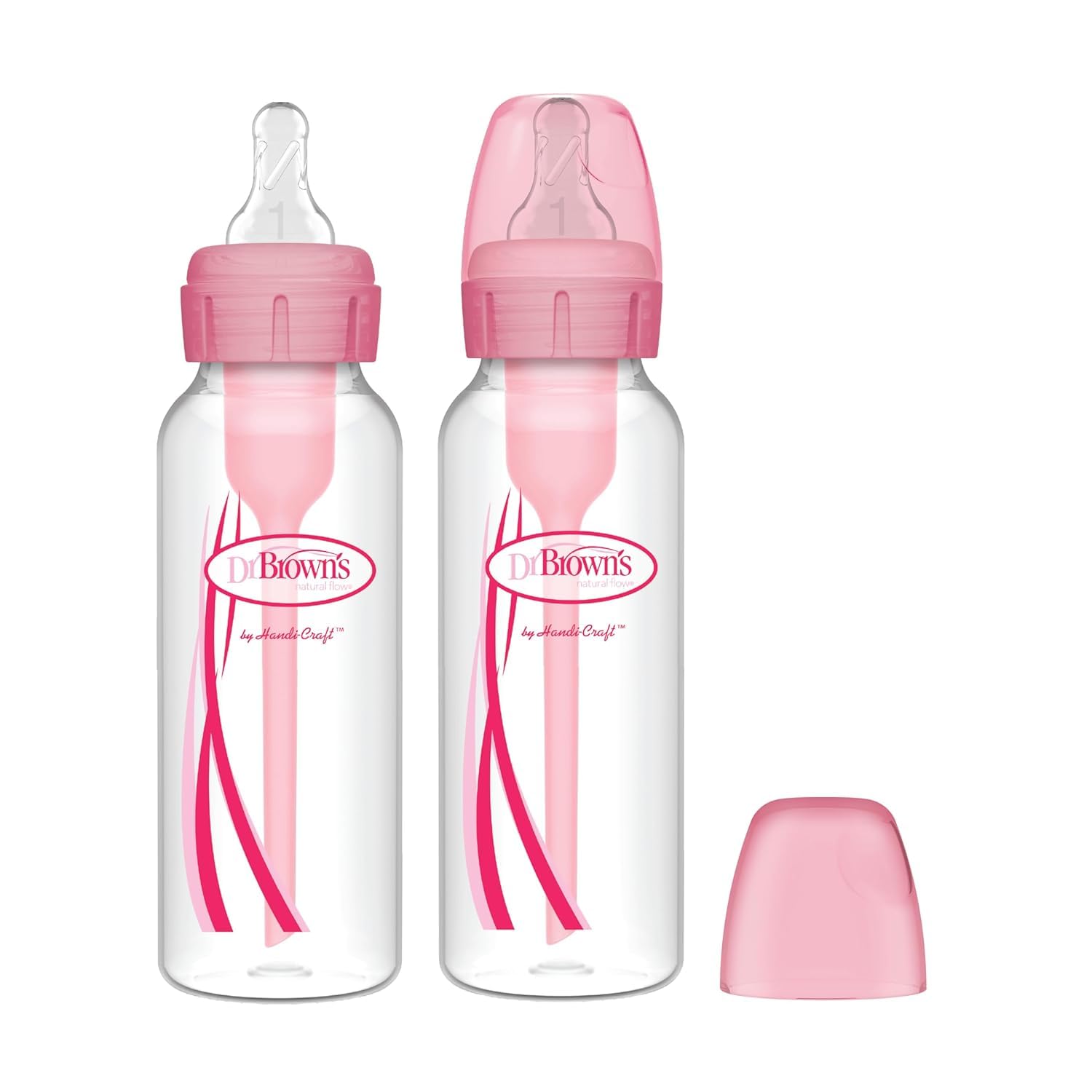 Foto 4 pulgar | Botella Dr. Brown's Rosa 240 ml Paquete de 2 para Recién Nacidos - Venta Internacional
