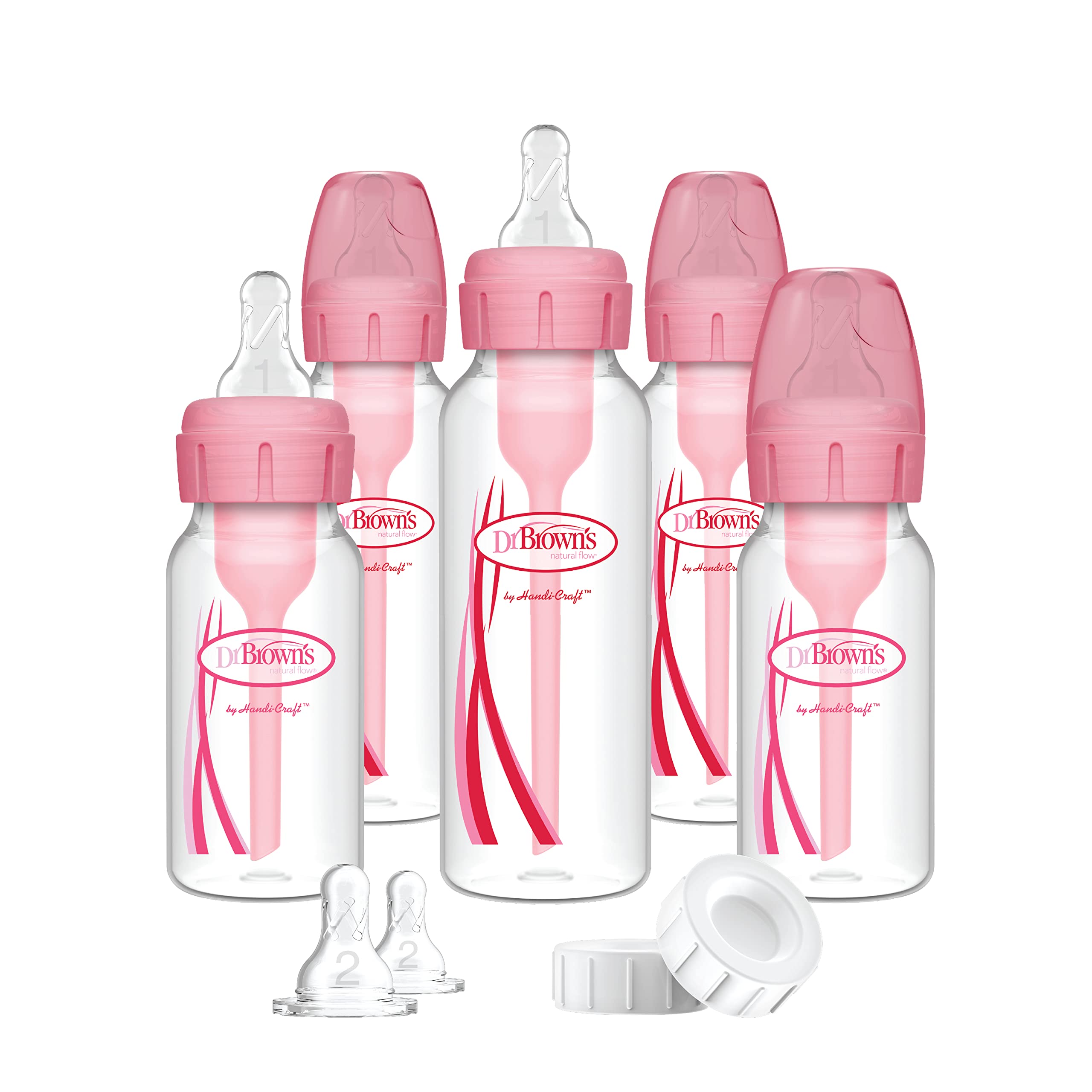 Foto 2 pulgar | Set de Biberones Dr. Brown's Options Rosa 250 ml/120 ml - Venta Internacional