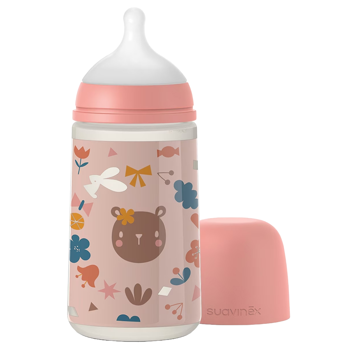 Foto 4 pulgar | Biberones Anticolicos Suavinex 270ml/9oz Color Rosa Flujo Medio Tetina Fisiologica Sxpro 3 Piezas