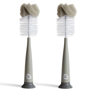 Foto 1 | Cepillo Para Botellas Munchkin Sponge, 2 Unidades, Diseño Moderno, Color Gris - Venta Internacional.