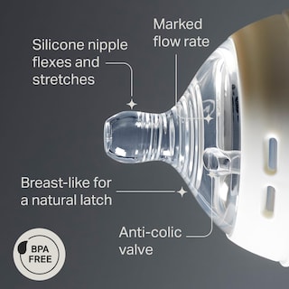 Foto 3 | Tetinas Para Biberones Tommee Tippee Closer To Nature 3m+ 2c - Venta Internacional.