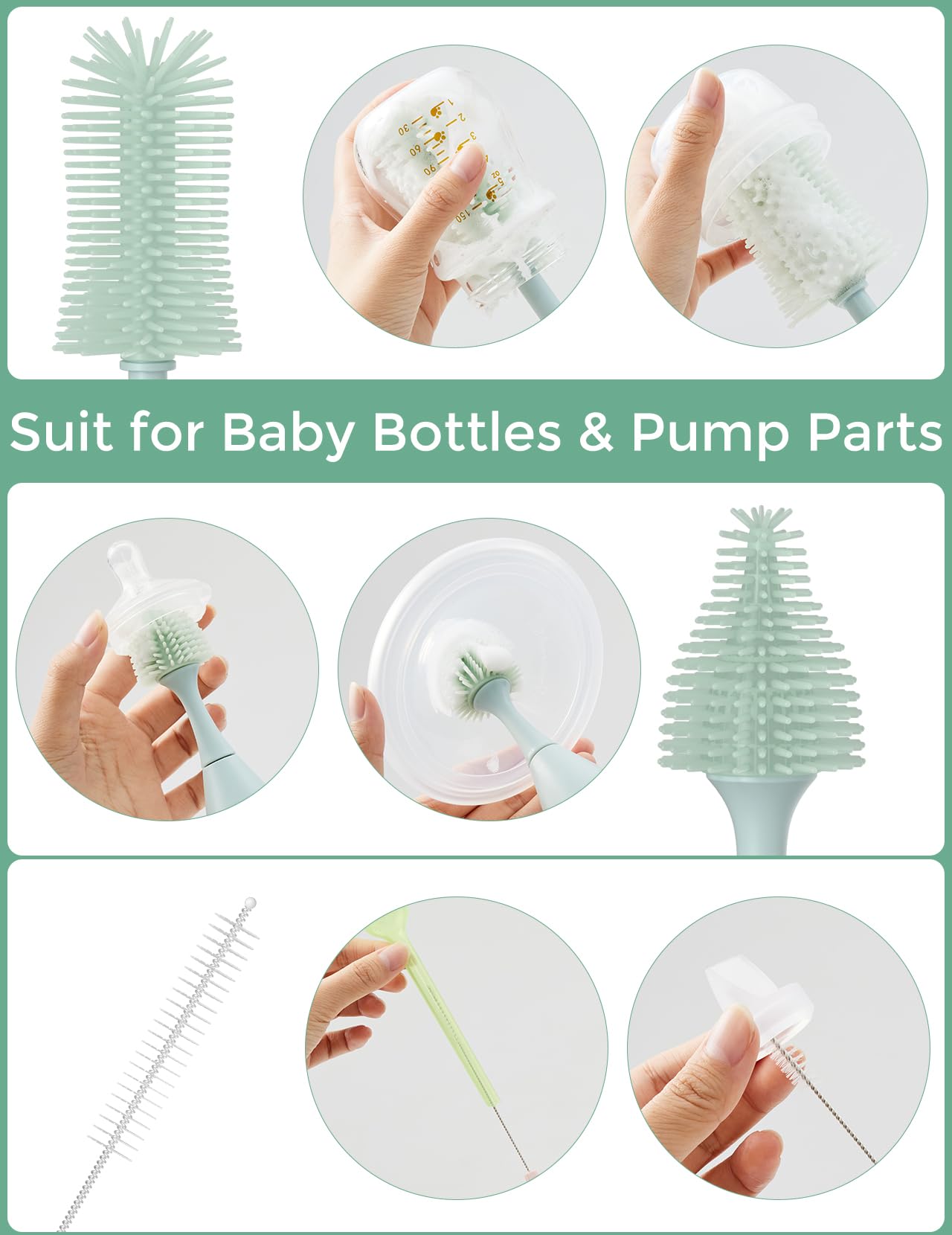 Foto 3 | Kit de Cepillos Momcozy para Biberones-Venta Internacional