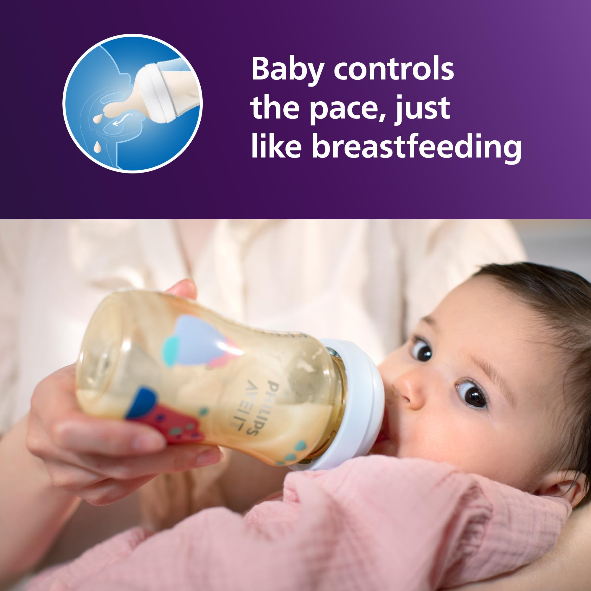 Foto 4 pulgar | Biberones Avent Ppsu Natural De 270 Ml Con Tetinas De Flujo Medio - Venta Internacional.