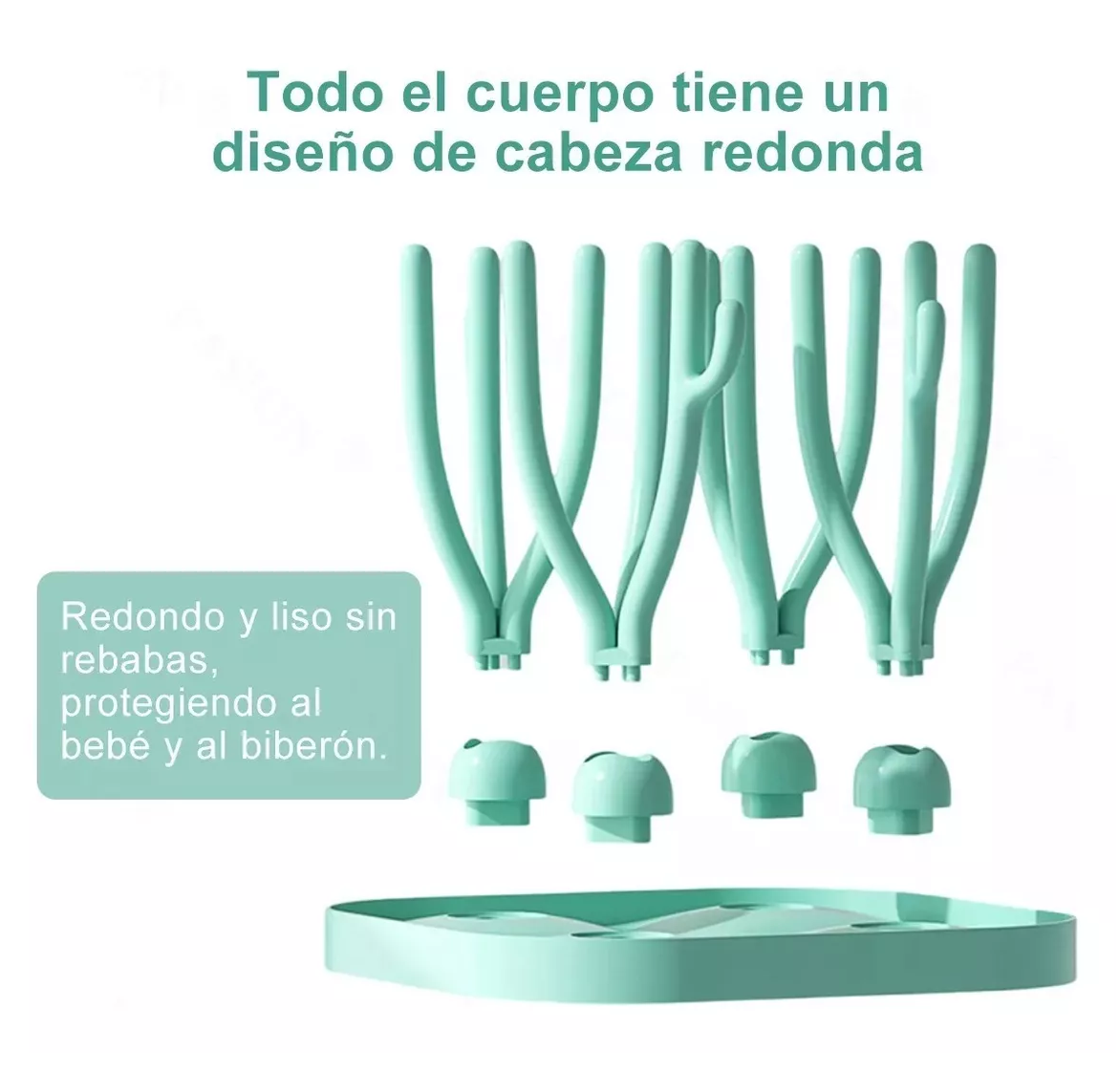 Foto 3 pulgar | Bandeja De Secado Para Escurridor De Biberones Verde