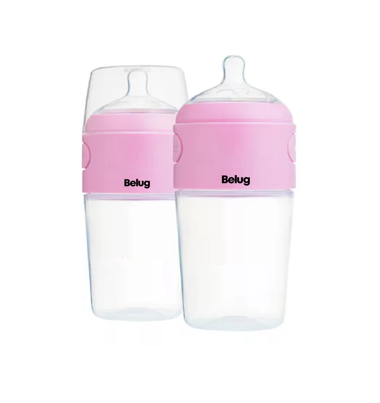 Foto 2 pulgar | Biberón Belug Anticólico Para Mezclar Fórmula 2pz Color Rosa