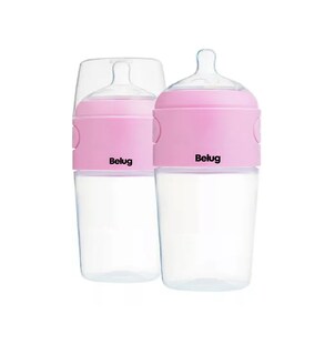 Foto 1 | Biberón Belug Anticólico Para Mezclar Fórmula 2pz Color Rosa