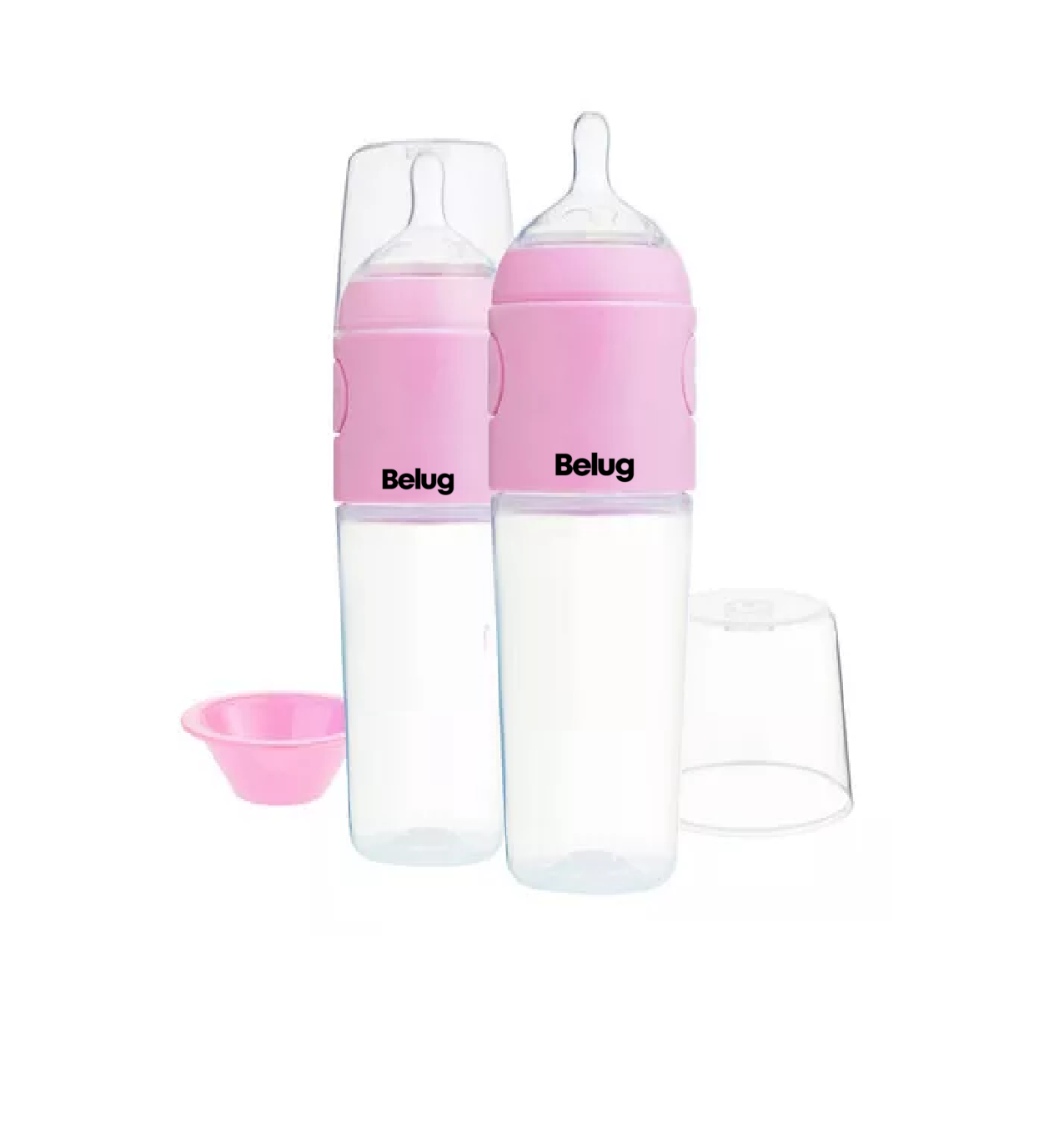 Foto 3 pulgar | Biberón Belug Anticólico Para Mezclar Fórmula 2pz Color Rosa
