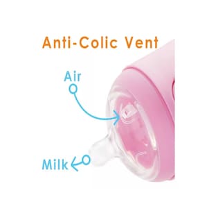 Foto 3 | Biberón Anticólico Lab.g Para Mezclar Fórmula 9oz/260ml 2 Pzs Color Rosa Transparente
