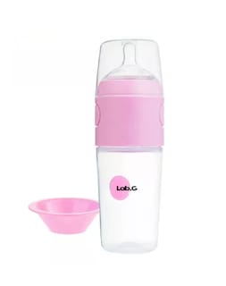 Foto 4 | Biberón Anticólico Lab.g Para Mezclar Fórmula 9oz/260ml 2 Pzs Color Rosa Transparente