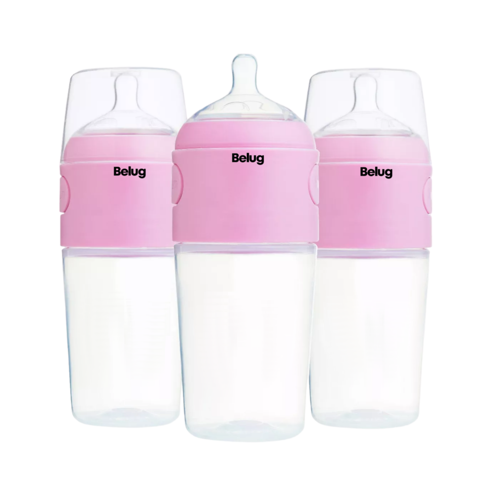 Foto 2 pulgar | Biberón Anticólico Para Mezclar Fórmula 9oz/260ml 3pz Rosas Belug