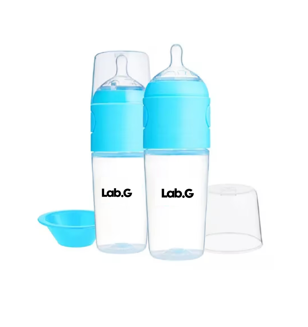 Foto 3 pulgar | Biberón Lab.g Anticólico Para Mezclar Fórmula 9oz/260ml 2pz Color Azul Marino Transparente