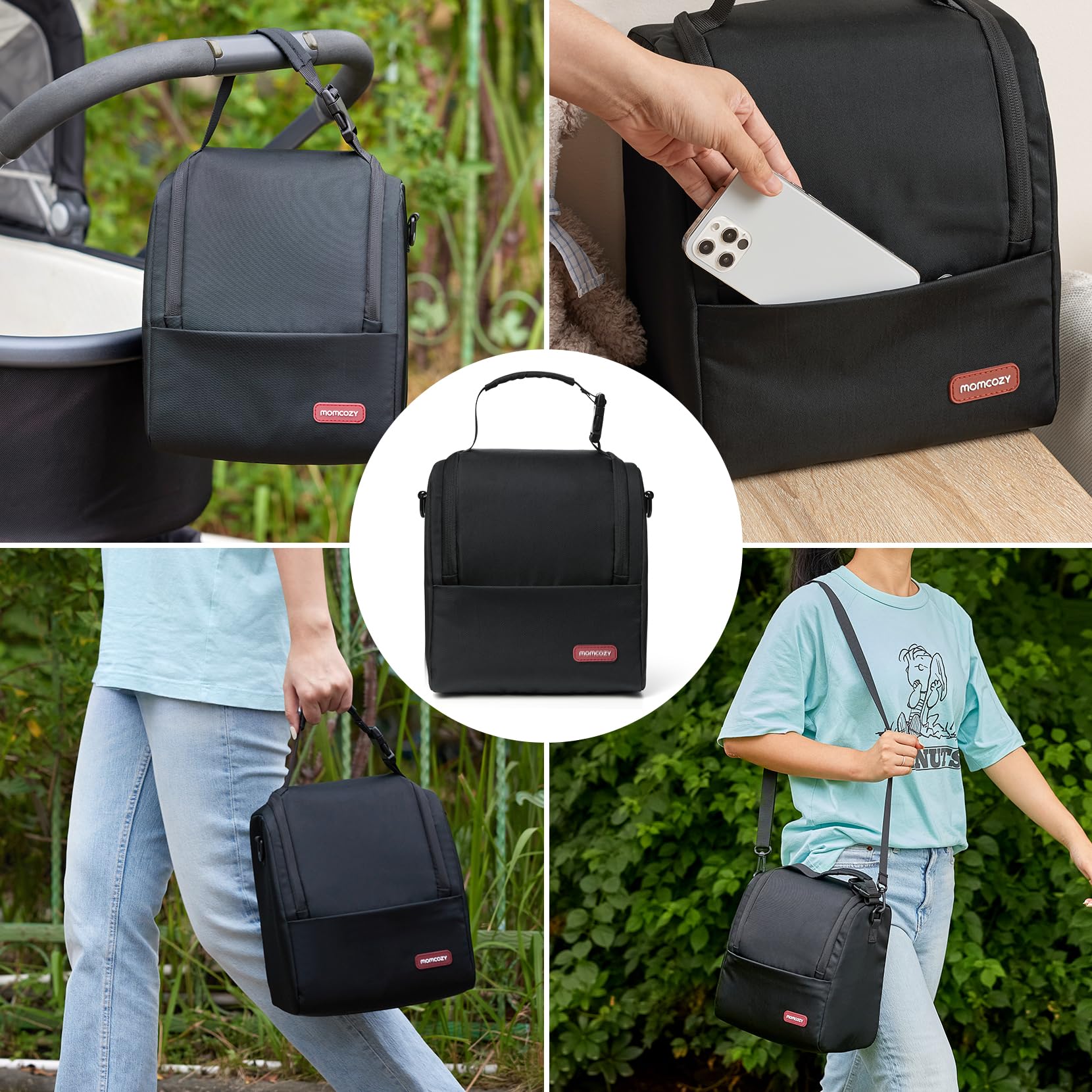 Foto 5 | Bolsa Aislante Para Biberones Momcozy, Multifunción, Negra - Venta Internacional.