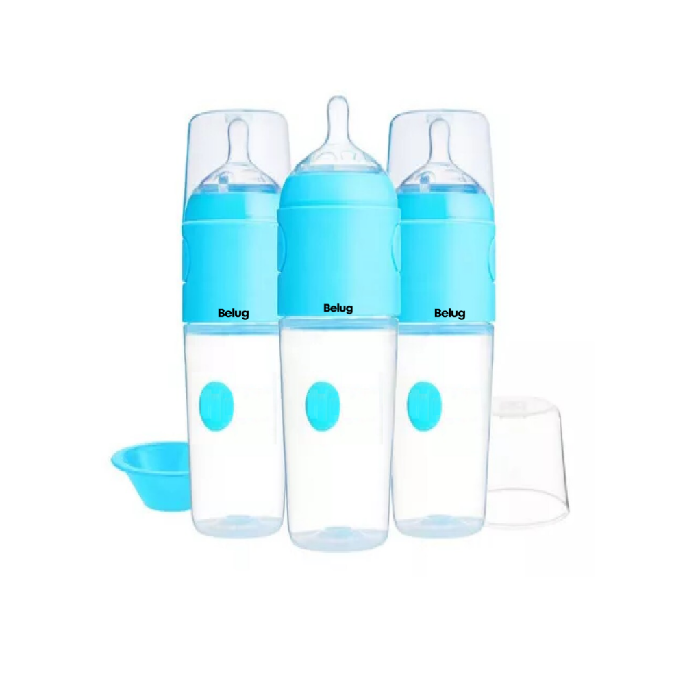 Foto 3 pulgar | Biberón Anticólico Para Mezclar Fórmula 9oz/260ml 3pz Belug, Azul