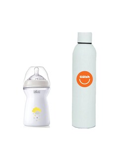 Foto 1 | Chicco Biberón Natural Feeling 330 Gris + Gratis Termo Güish De Regalo
