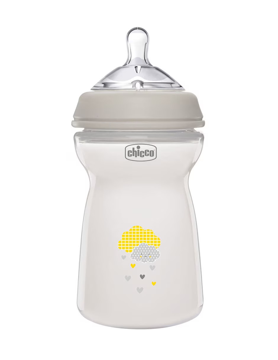 Foto 4 pulgar | Chicco Biberón Natural Feeling 330 Gris + Gratis Termo Güish De Regalo