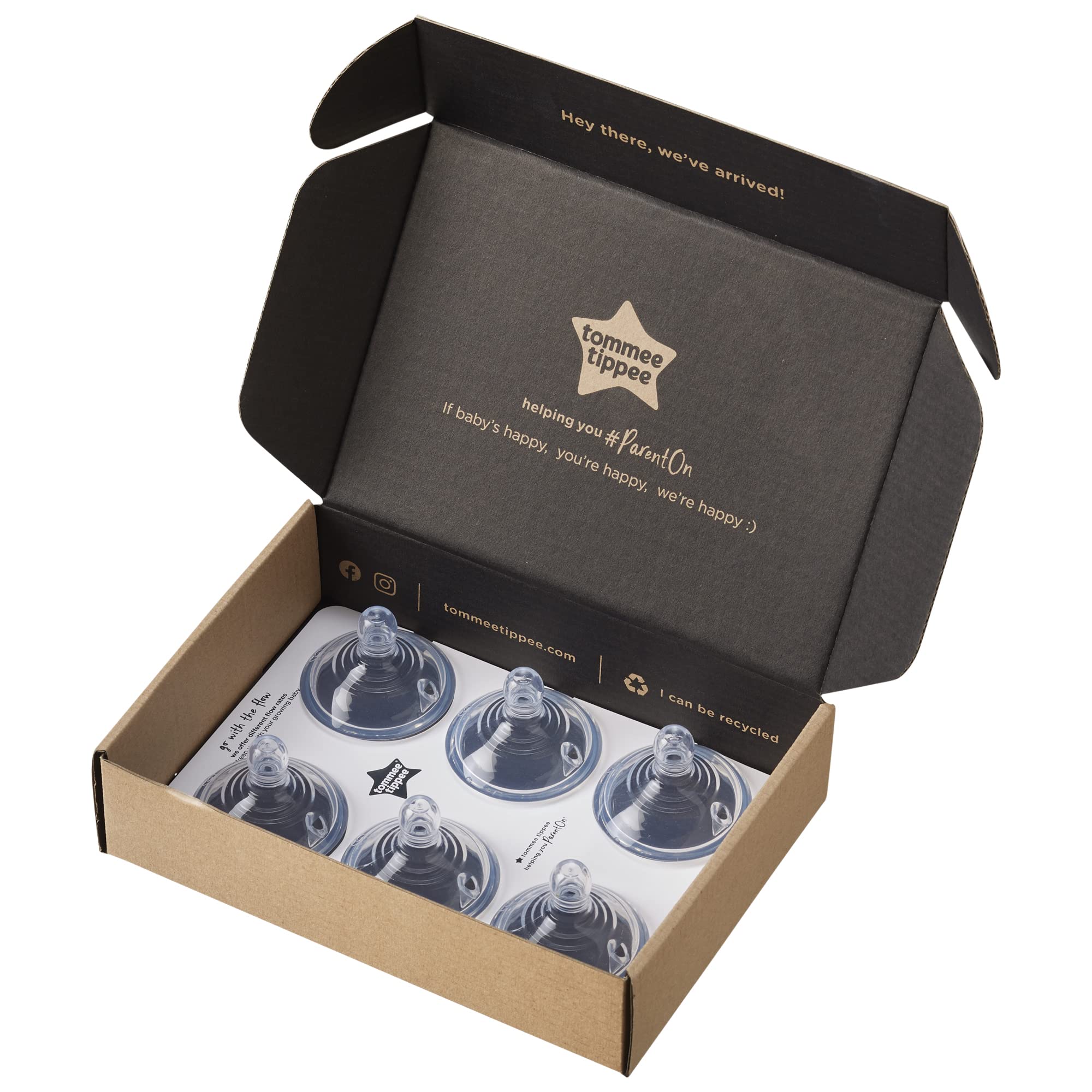 Foto 6 | Tetinas Para Biberones Tommee Tippee Closer To Nature 3m+ (6) - Venta Internacional.