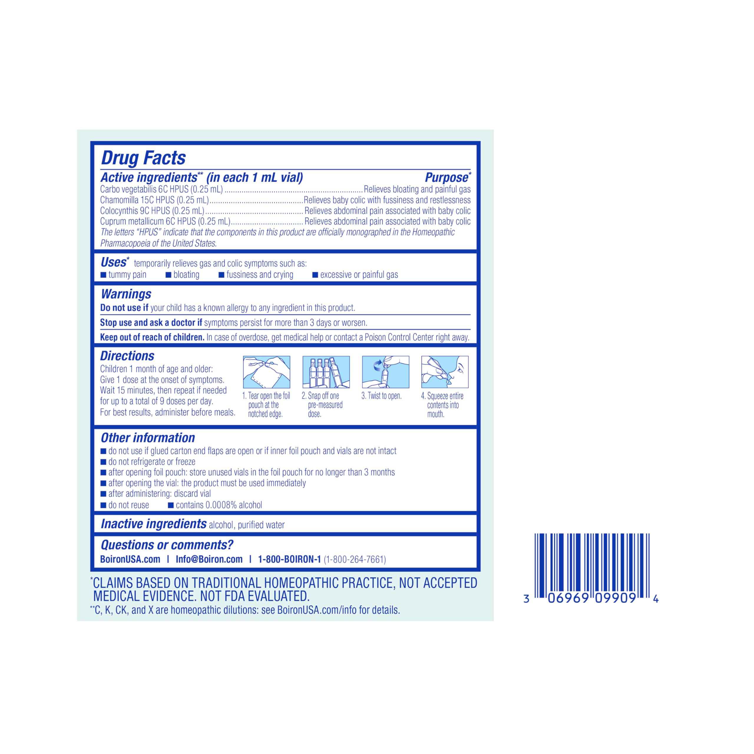 Foto 7 pulgar | Boiron Camilia Tummy Para Aliviar Los Gases Y Los Cólicos Del Bebé, 30 Dosis - Venta Internacional.
