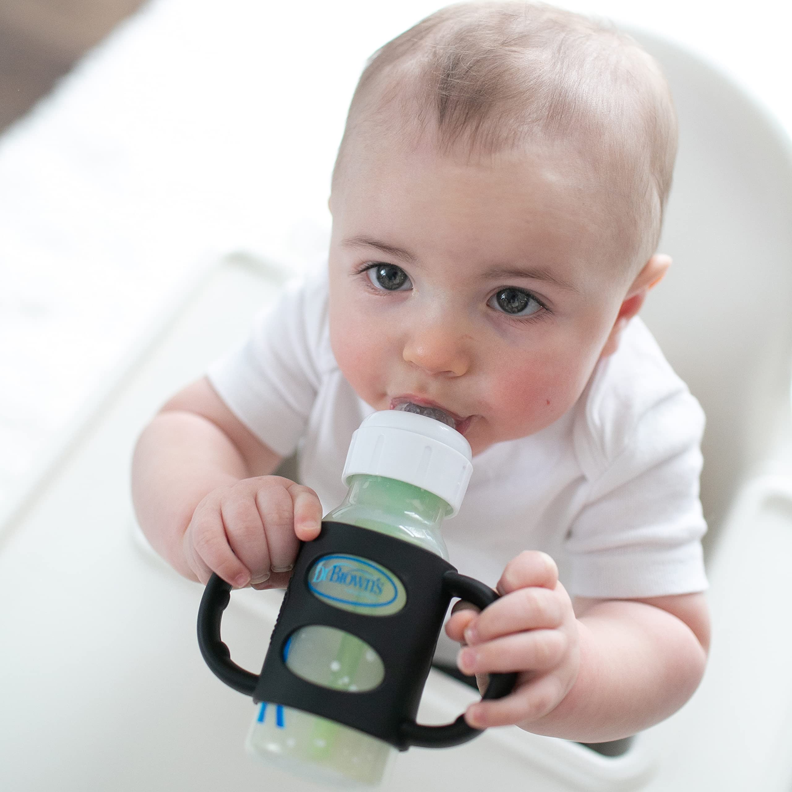 Foto 4 | El Biberón Para Bebés Con Mango Dr. Brown's Milestones Es 100% De Silicona - Venta Internacional.