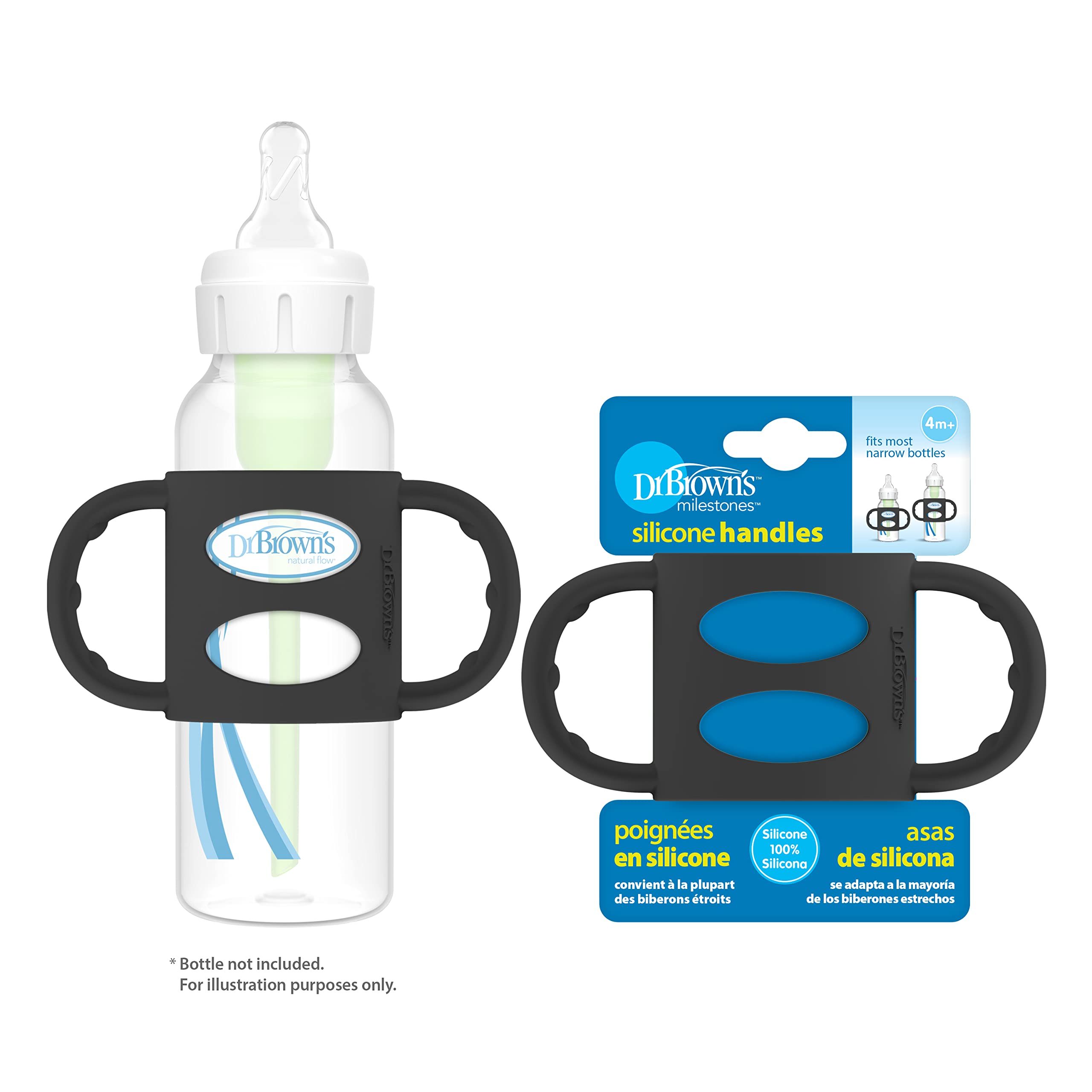 Foto 6 pulgar | El Biberón Para Bebés Con Mango Dr. Brown's Milestones Es 100% De Silicona - Venta Internacional.