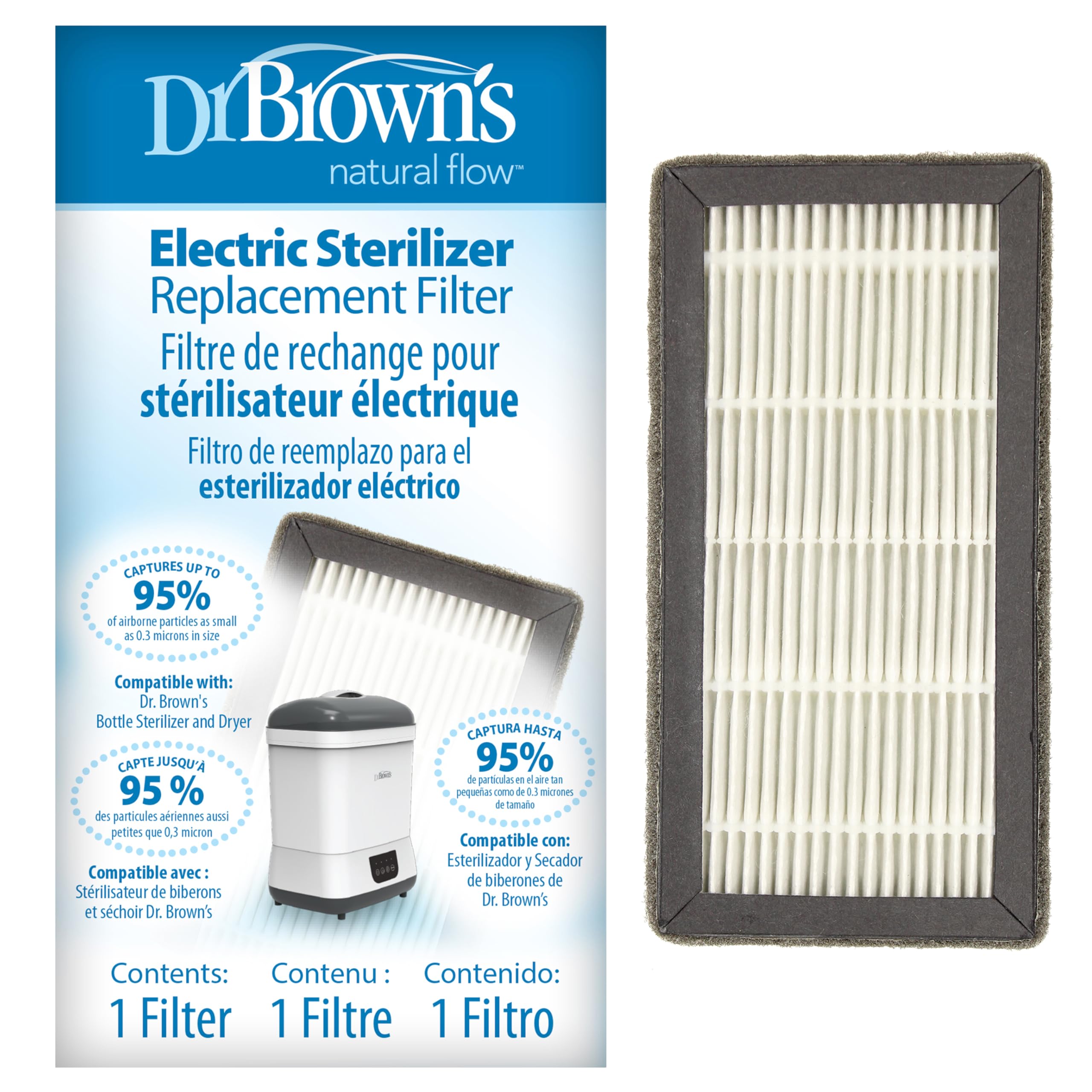 Foto 1 | Filtro De Aire Hepa De Repuesto Para Esterilizador Y Secador Dr. Brown's - Venta Internacional.