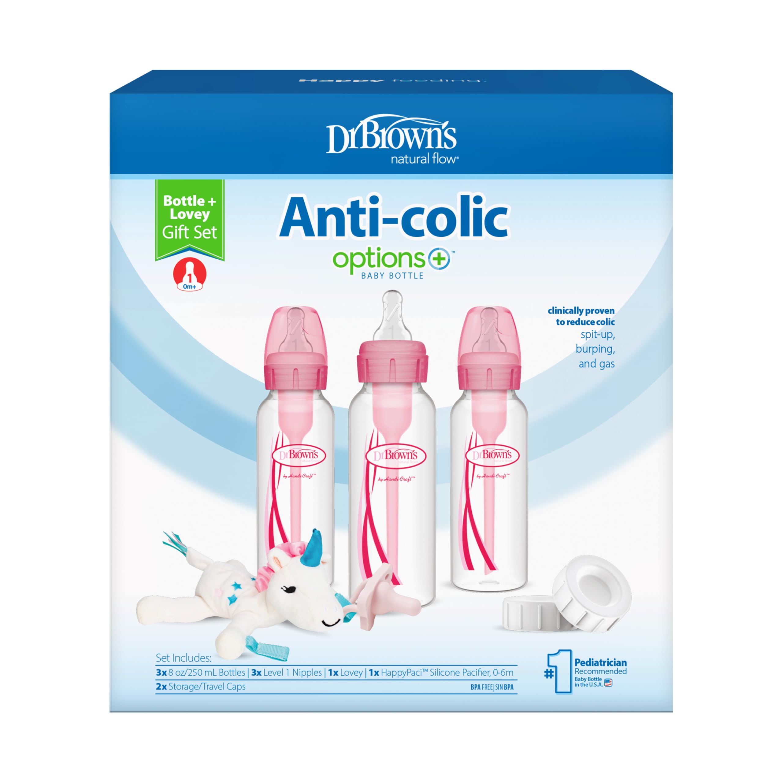 Foto 3 pulgar | Biberón Dr. Brown's Natural Flow Anti-colic De 250 Ml+set De Regalo - Venta Internacional.