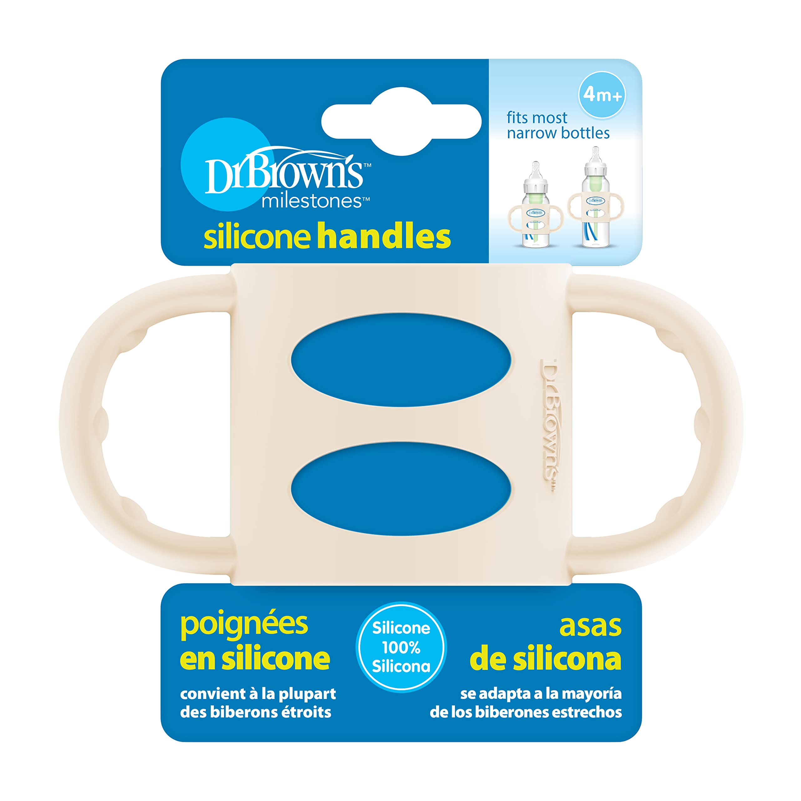 Foto 6 pulgar | El Biberón Para Bebés Con Mango Dr. Brown's Milestones Es 100% De Silicona - Venta Internacional.