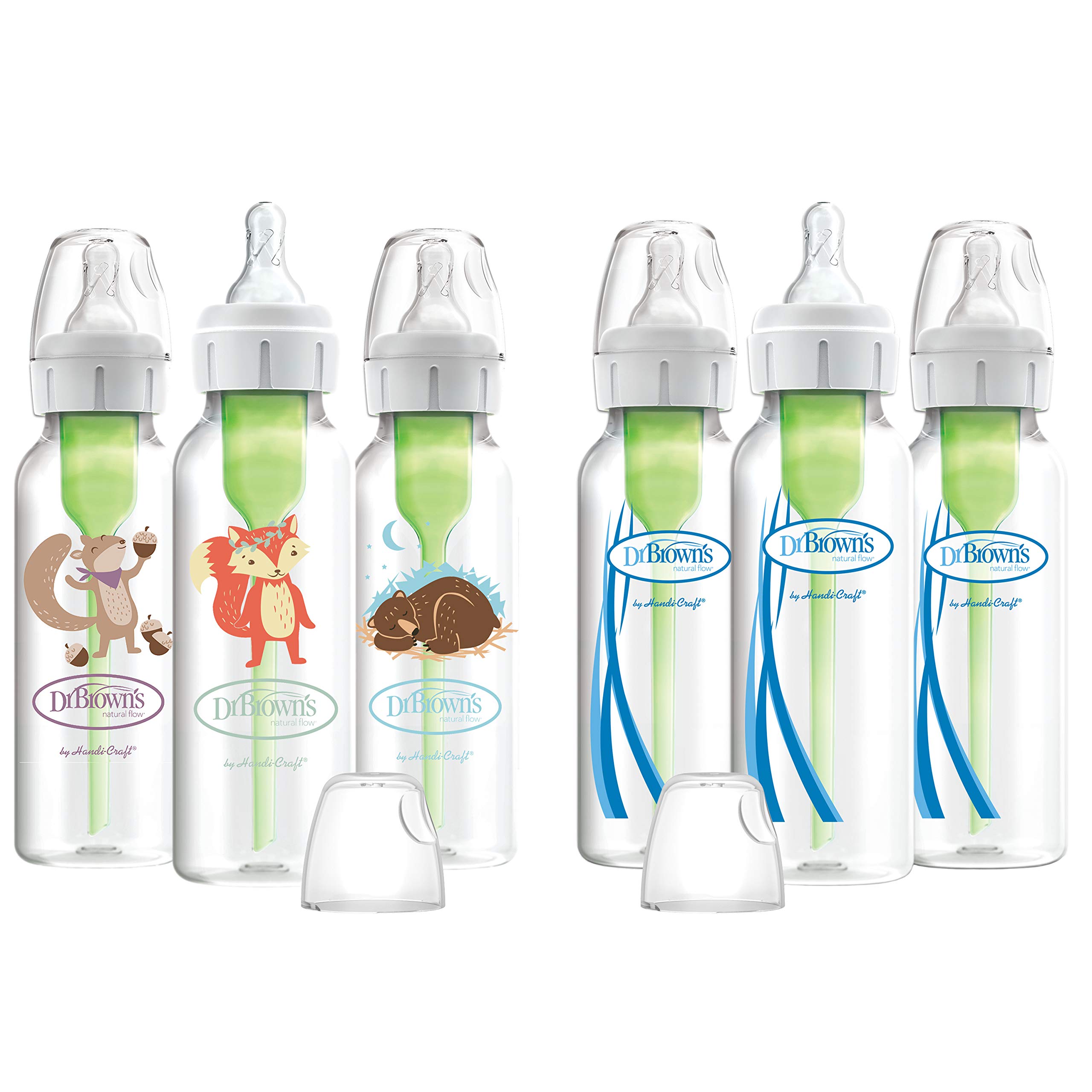 Biberones Dr. Brown's Natural Flow  Anticólicos, 250 Ml, Paquete De 6 - Venta Internacional.