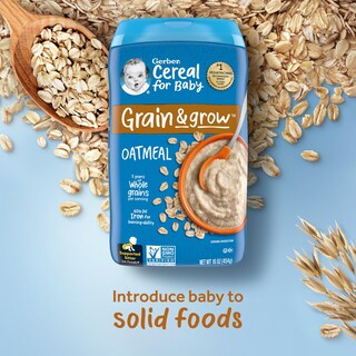 Foto 2 | Cereal Para Bebés Gerber 1st Foods Grain & Grow, 480 Ml, 6 Unidades - Venta Internacional.