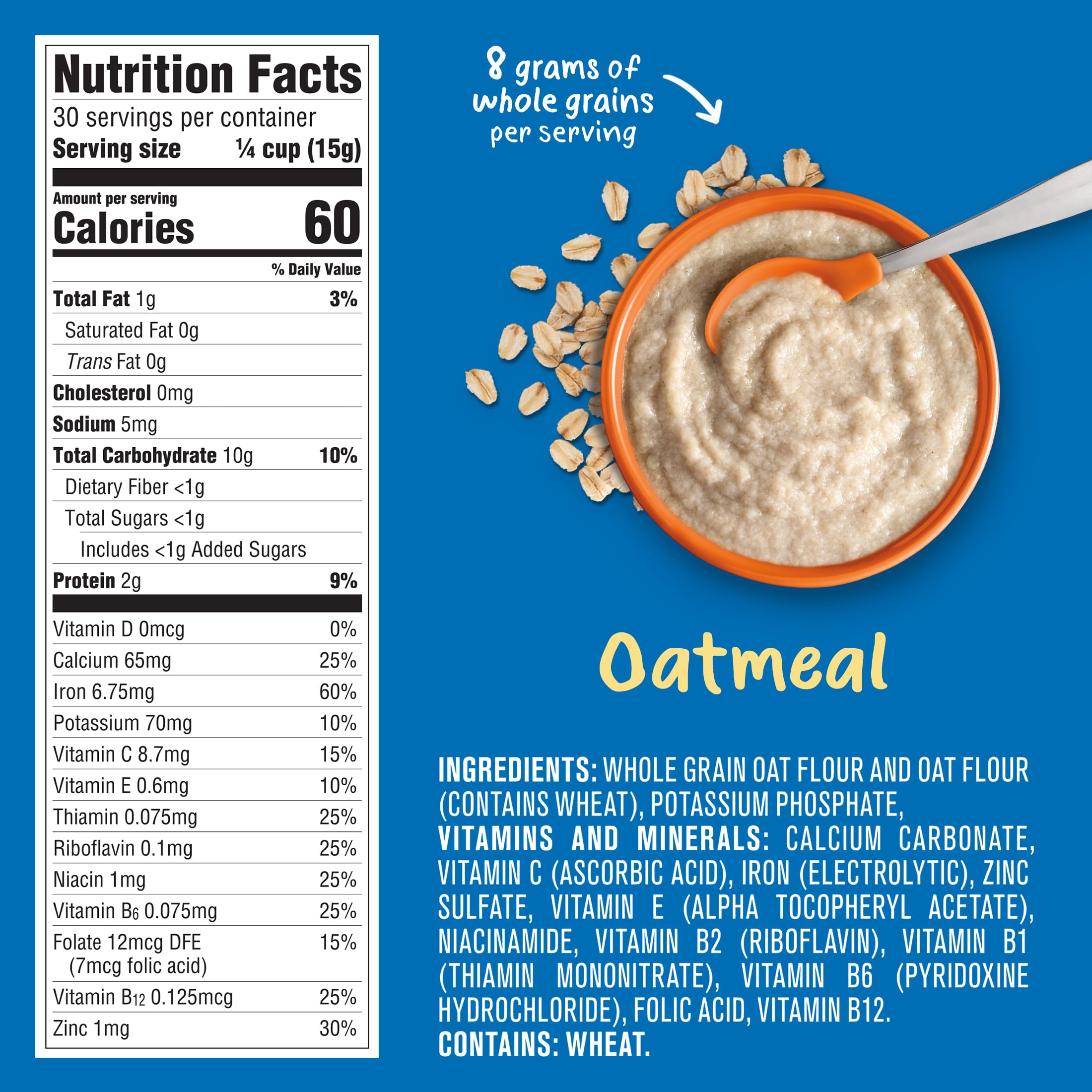 Foto 7 pulgar | Cereal Para Bebés Gerber 1st Foods Grain & Grow, 480 Ml, 6 Unidades - Venta Internacional.