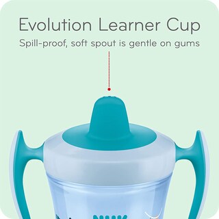 Foto 2 | Cup Nuk Evolution Soft Spout Learner Blue Monkey Paquete De 2 - Venta Internacional.