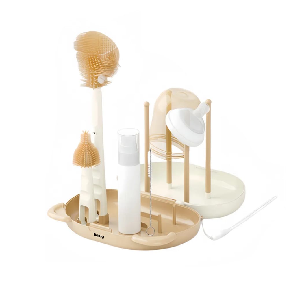 Cepillo Para Biberones Limpieza Escurridor Belug Café Beige $499