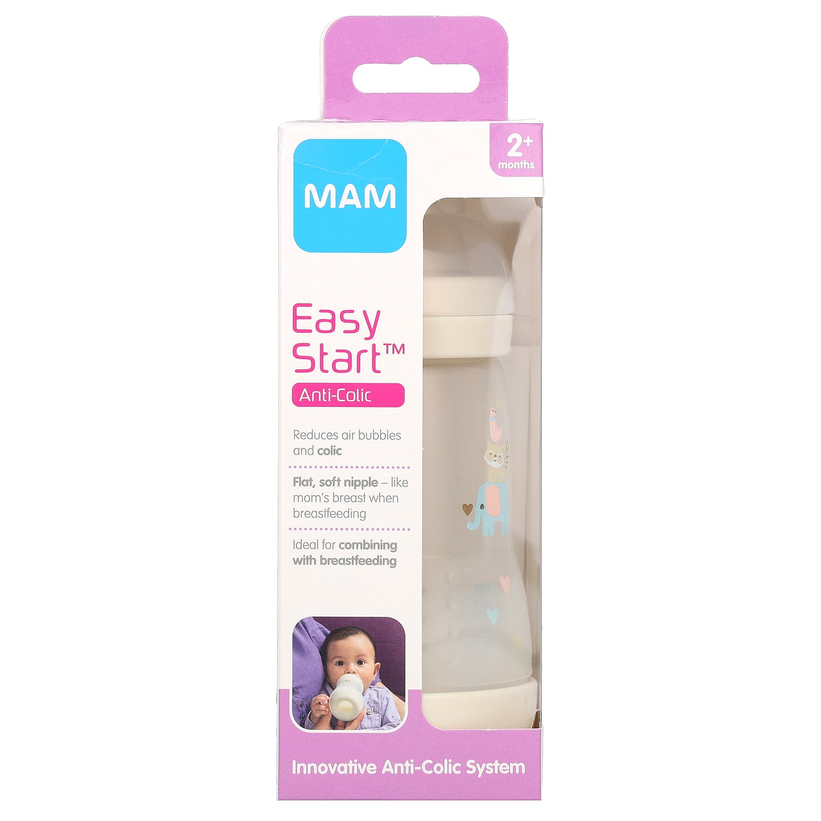 Foto 2 pulgar | Botella Mam Easy Start Anticólicos Para Más De 2 Meses  1 Unidad - Venta Internacional.