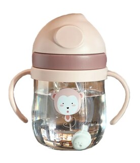 Foto 1 | Vaso Para Bebés Con Aza Antiderrame Con Sorbete Color Rosa De 250ml