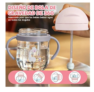 Foto 3 | 2pcs Vaso Entrenador 360 Antiderrames Bebés Colores Color