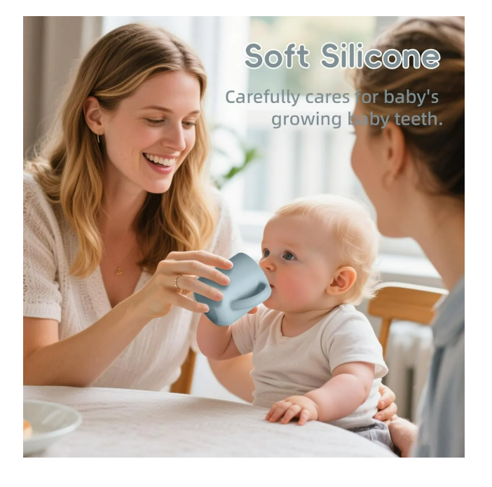 Foto 5 pulgar | 2pcvaso Silicón Suave Niños Con Popote Aprendizaje Libre Bpa
