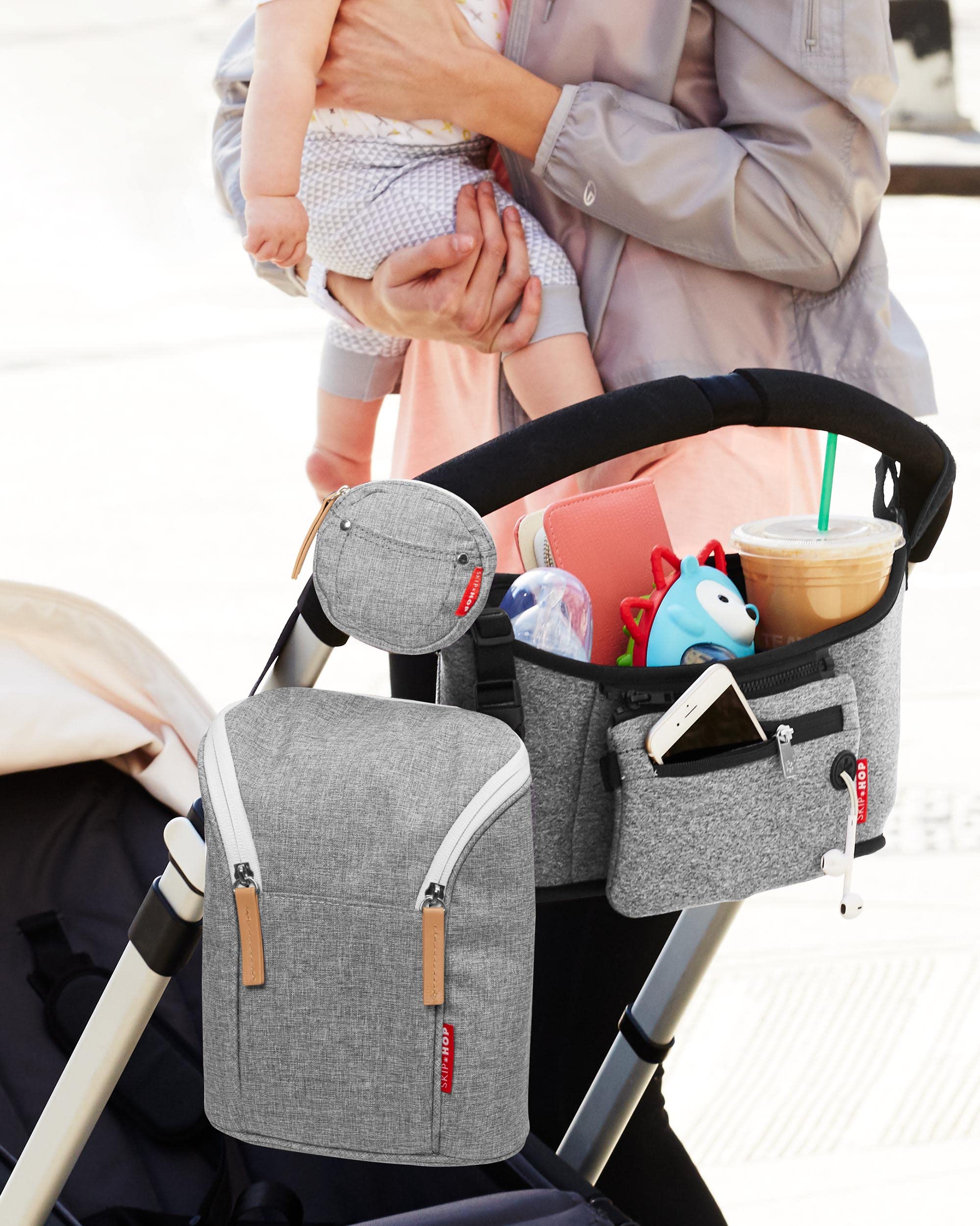 Foto 8 pulgar | Bolsa Para Biberones Skip Hop Grab & Go  Gris Melange - Venta Internacional.