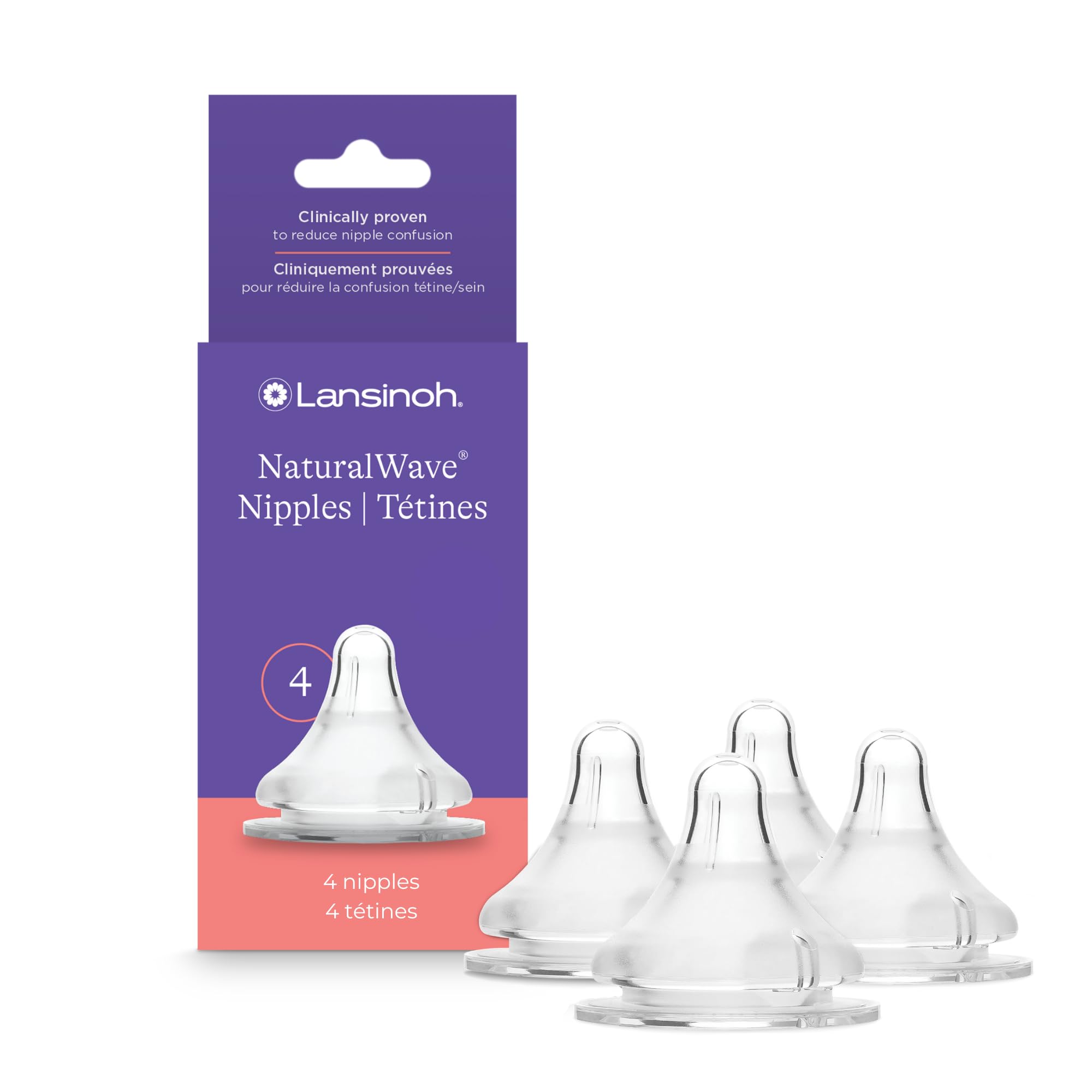 Foto 2 pulgar | Tetinas Para Biberones Lansinoh Naturalwave Extra Slow Flow Flow - Venta Internacional.