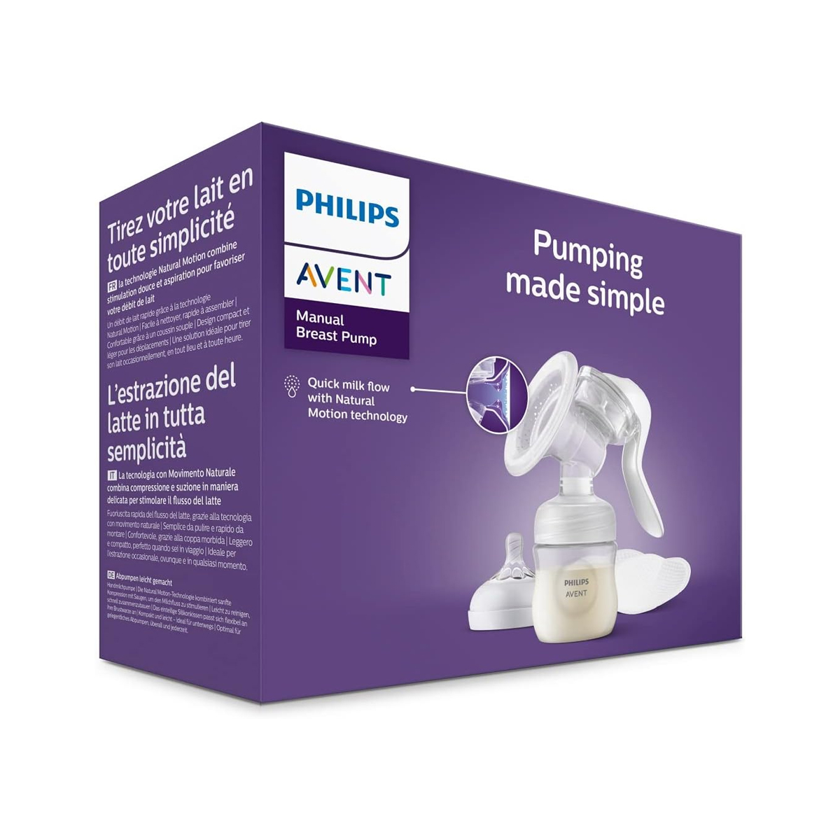 Foto 4 pulgar | Extractor Manual Leche Materna Avent Pads Mamarios