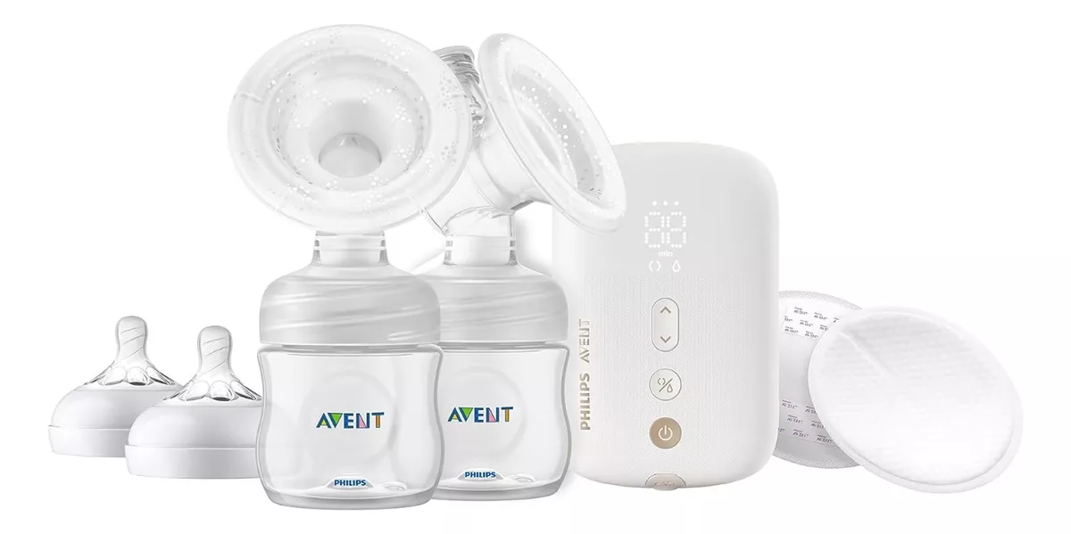 Foto 2 pulgar | Extractor De Leche Eléctrico Doble Avent Con Biberones 12 Pz