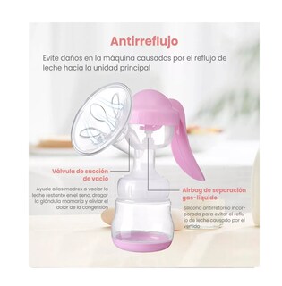 Foto 3 | Extractor De Leche Materna Saca Leche Con 10 Bolsas Transparente/rosa
