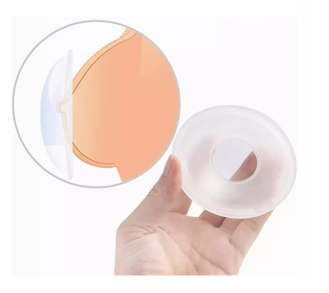 Foto 3 pulgar | Conchas Recolectoras Lactancia Protectores De Lactancia 4 Pzs Transparentes