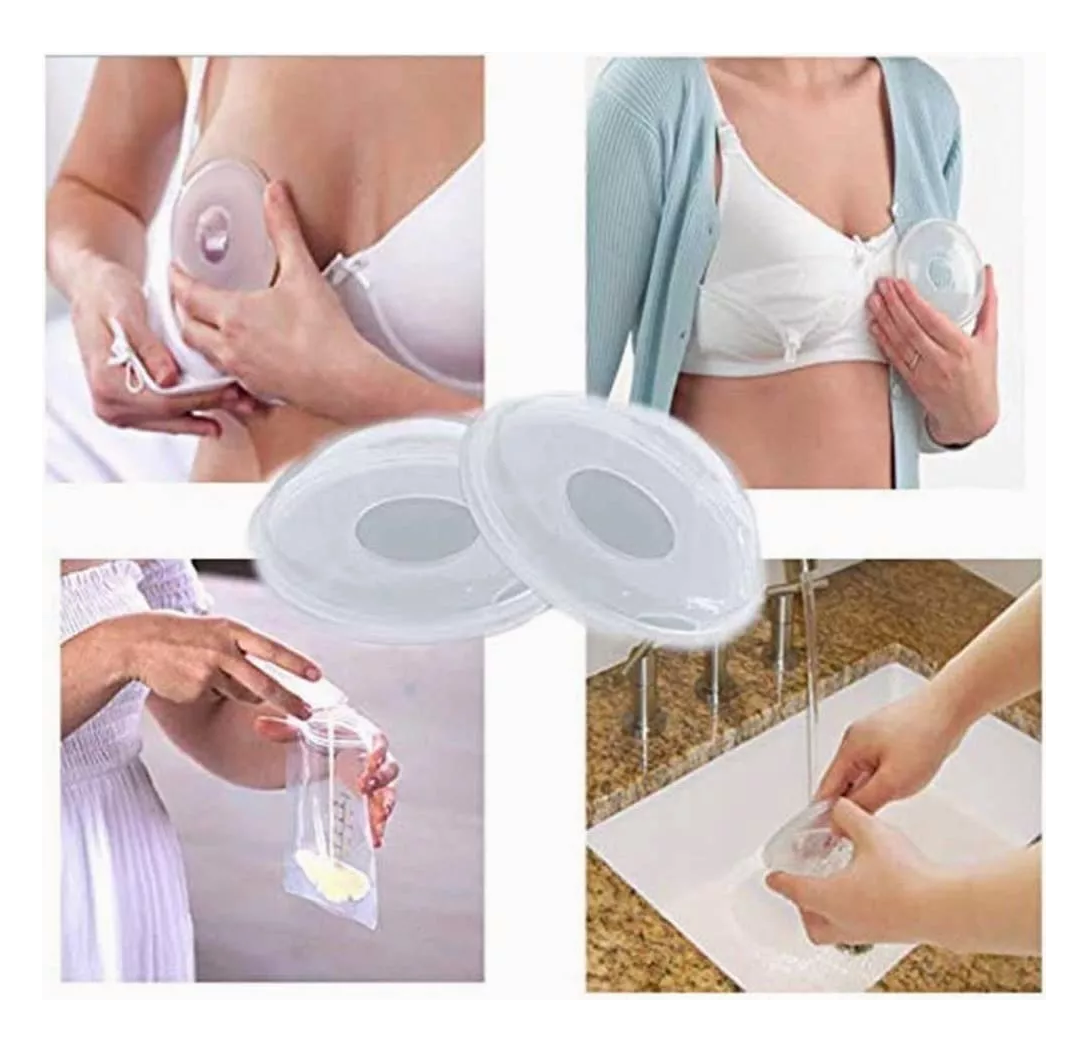 Foto 4 pulgar | Conchas Recolectoras Lactancia Protectores De Lactancia 4 Pzs Transparentes