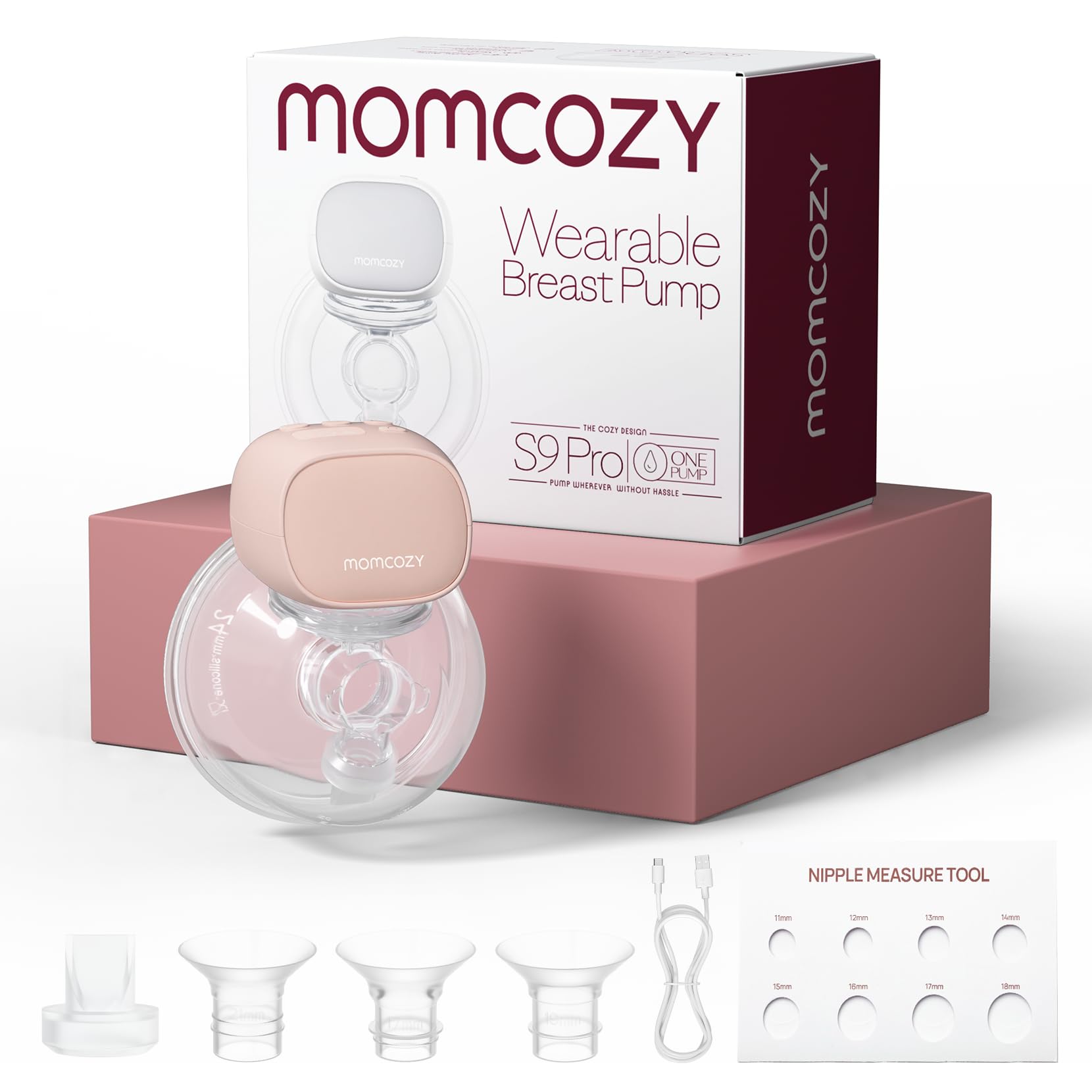 Extractor De Leche Momcozy S9 Pro Actualizado, Portátil Con Pantalla Led, Rosa - Venta Internacional.