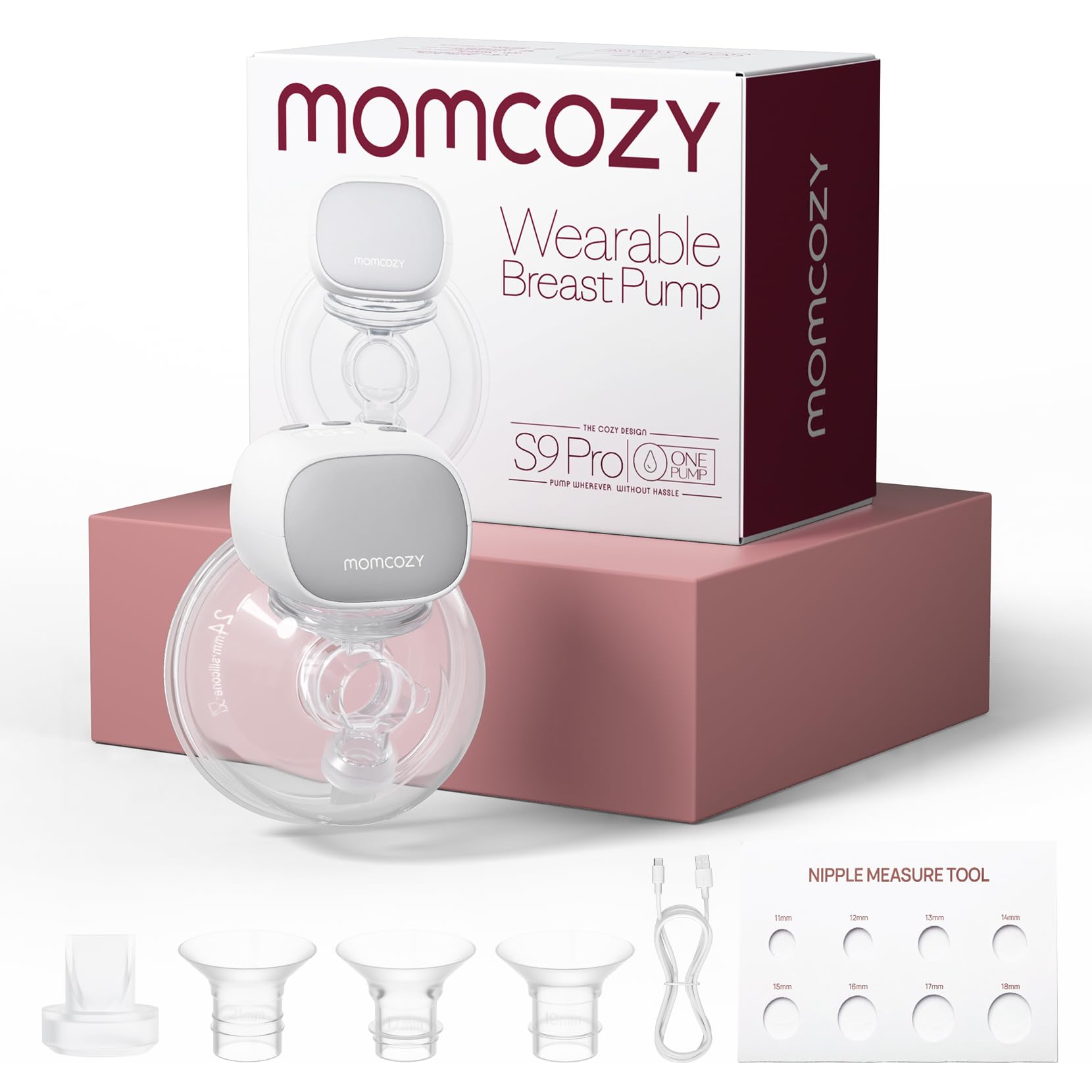 Extractor de Leche Momcozy S9 Pro Updated Portátil Gris - Venta Internacional