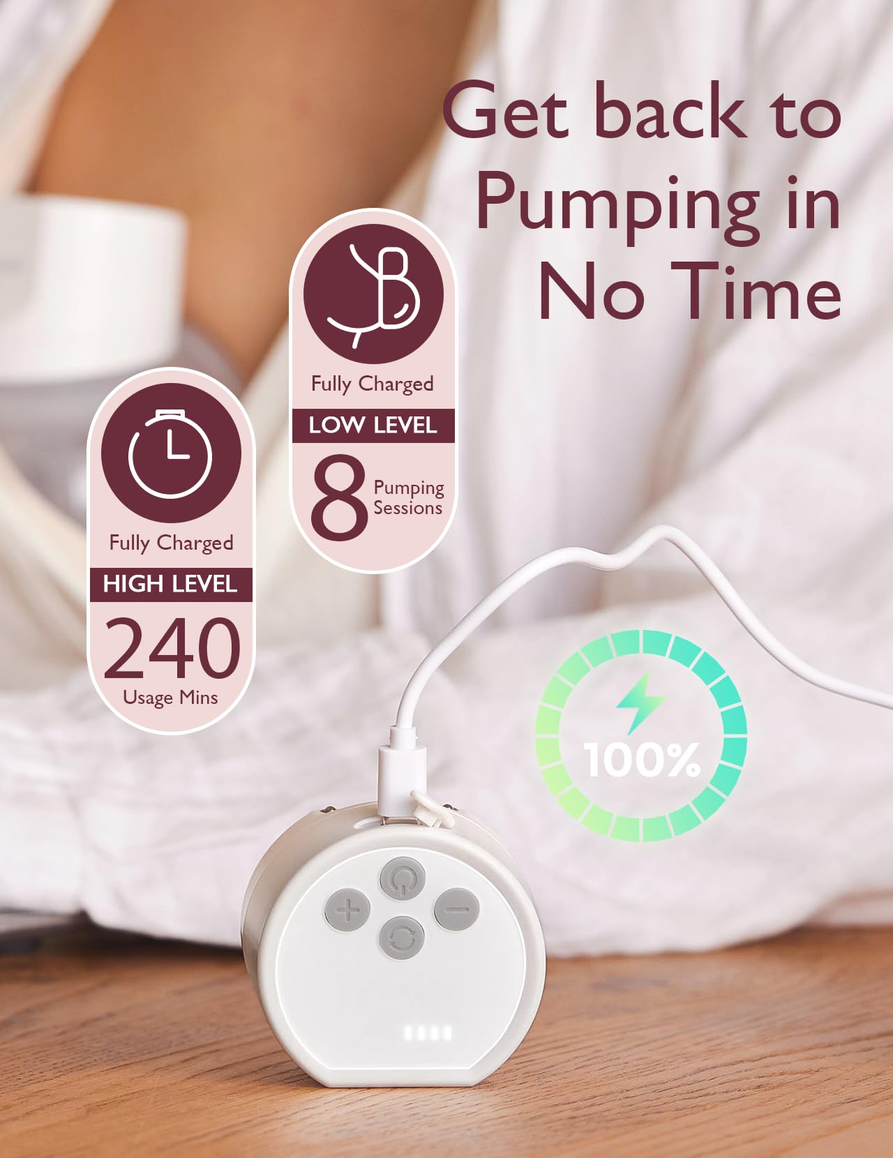 Foto 7 pulgar | Extractor De Leche Momcozy S12 Pro Inalámbrico, Portátil Y Manos Libres - Venta Internacional.